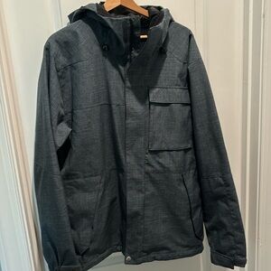 Waterproof winter coat with hood